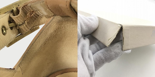 実際に弊社で買取させて頂いたJIMMY CHOO/ジミーチュウ  アンクルストラップ サンダル ハイヒール/ピンヒール/38の画像 7枚目