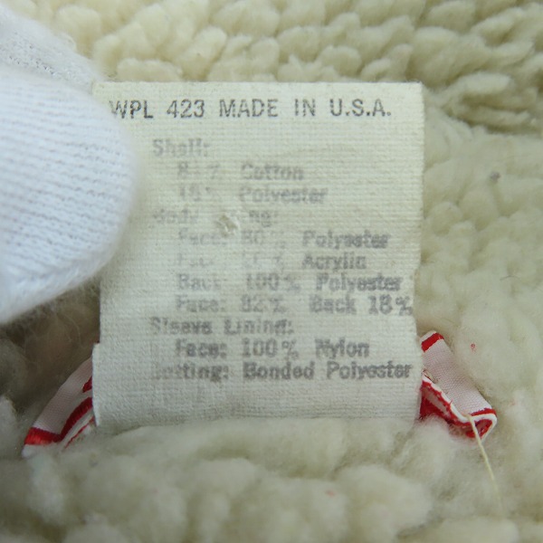 実際に弊社で買取させて頂いたLevis/リーバイス 70605 コーデュロイ ボア ジャケット/42の画像 3枚目