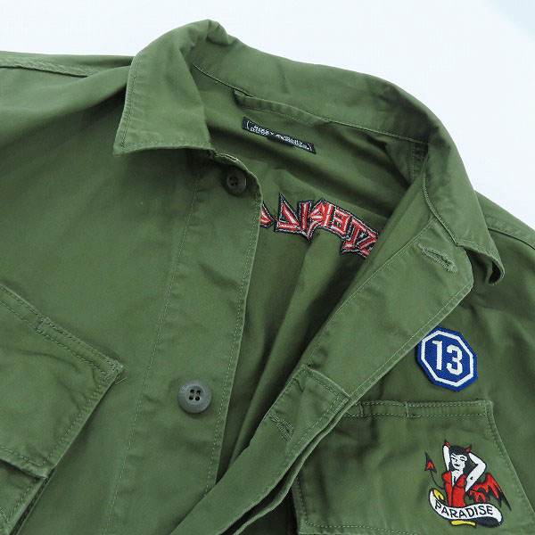 実際に弊社で買取させて頂いたHYSTERIC GLAMOUR/ヒステリックグラマー ジャケット ワッペン付き ロゴ刺繍 02231AB04/Mの画像 5枚目