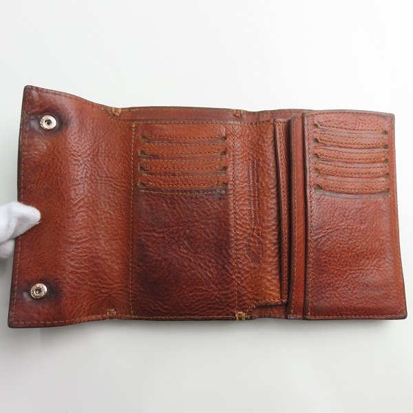 実際に弊社で買取させて頂いたCORBO/コルボ Algoritmo the FLOW/アルゴリトモ 3つ折り財布/ウォレット 1LG-0703の画像 3枚目