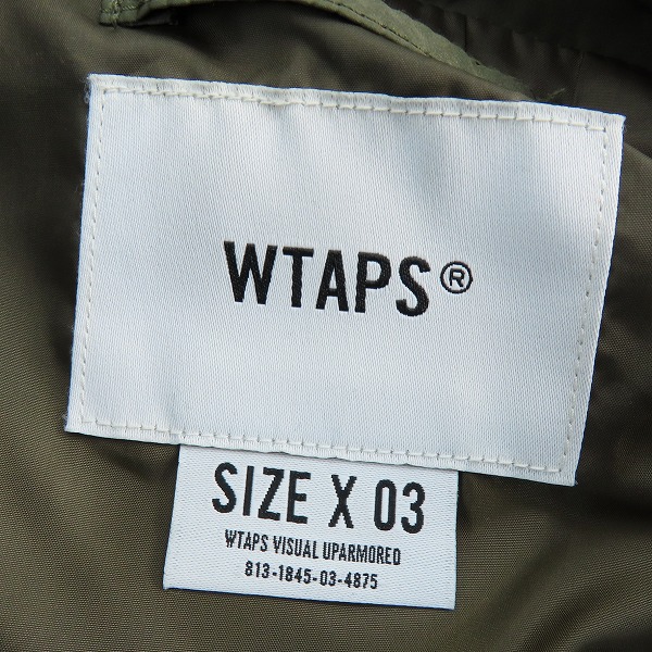 実際に弊社で買取させて頂いたWTAPS/ダブルタップス VUCA JACKET/211BRDT-JKM01/X03の画像 2枚目