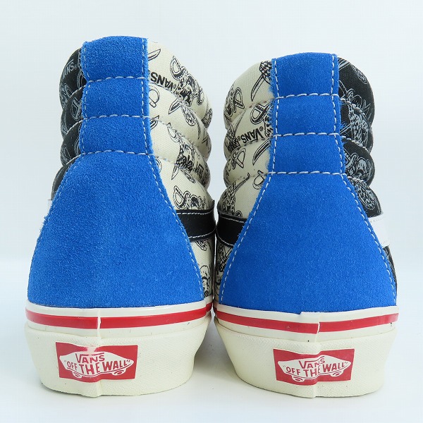実際に弊社で買取させて頂いた【未使用】VANS/バンズ SK8-HI 38 REISSUE/スケート ハイ 50周年記念 パイレーツスカル ハイカットスニーカー VN0A2XS1JSO/26.5の画像 1枚目