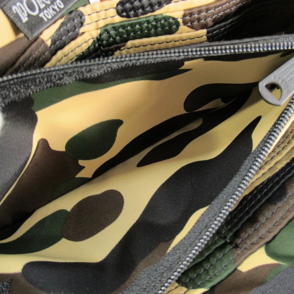 実際に弊社で買取させて頂いた【未使用】A BATHING APE ×PORTER/アベイシングエイプ×ポーター 1ST CAMO LONG WALLET ロングウォレット 001GDG831972Xの画像 6枚目