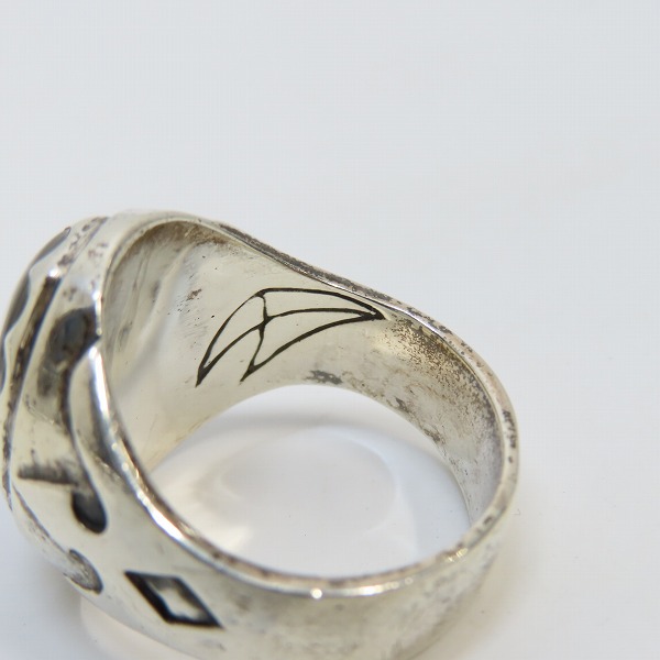 実際に弊社で買取させて頂いたCRAZY PIG DESIGNS/クレイジーピッグ クリスタル スカルリング CPJ137/21-21.5号の画像 6枚目