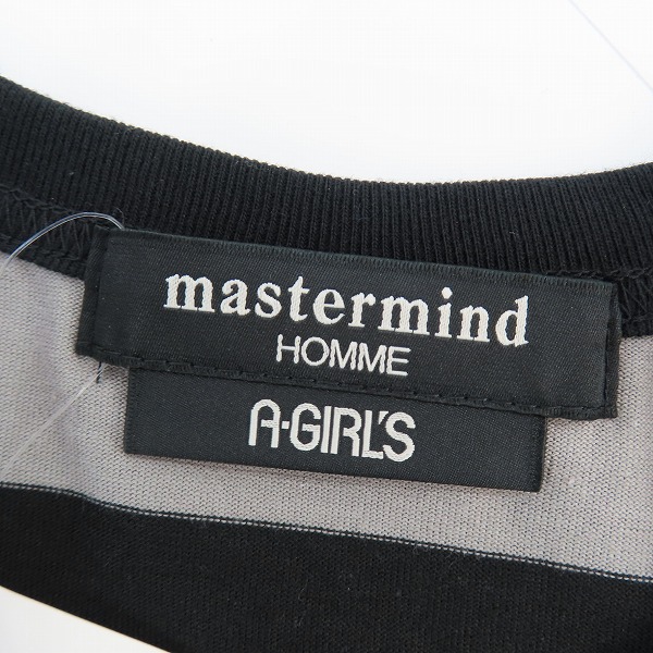 実際に弊社で買取させて頂いた【未使用】mastermind JAPAN ×A-GIRL'S/マスターマインド ×エイガールズ 裾ジップTシャツ 16SSMM-TS30-011-6/Lの画像 2枚目