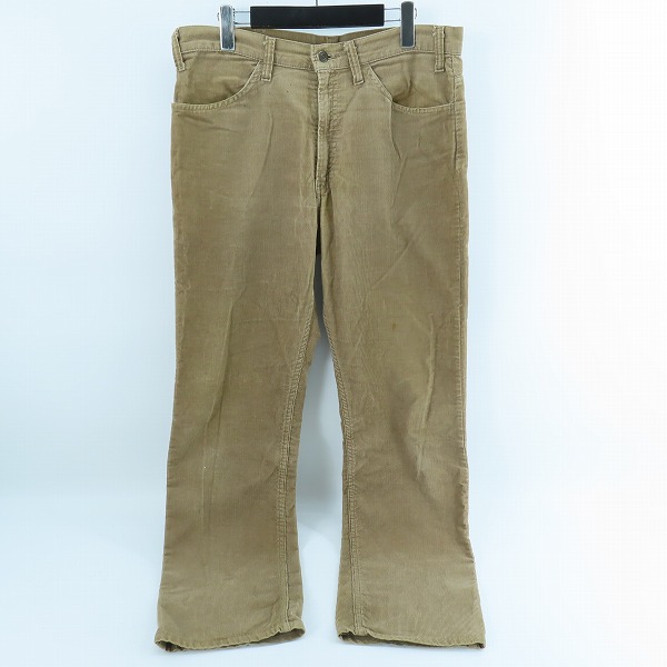 実際に弊社で買取させて頂いたLevis/リーバイス 80s ヴィンテージ 519 刻印536 白タブ コーデュロイパンツ ブラウン/W34L31