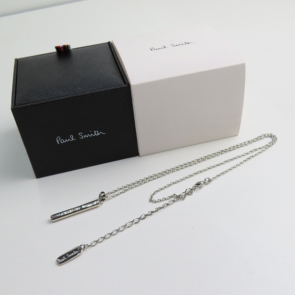 実際に弊社で買取させて頂いたPaul Smith/ポールスミス ロゴ入り 縦長ネックレスの画像 8枚目
