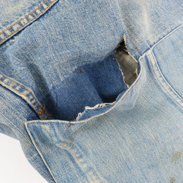 実際に弊社で買取させて頂いたLevi`s/リーバイス ボタン裏刻印45/ヴィンテージ/ビンテージ デニムジャケット の画像 6枚目