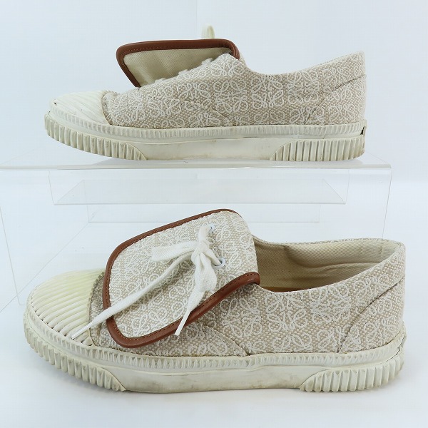 実際に弊社で買取させて頂いたLOEWE/ロエベ フラップ アナグラム スニーカー/38の画像 3枚目