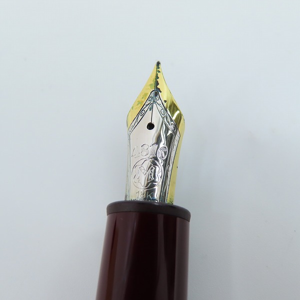 実際に弊社で買取させて頂いたMONTBLANC/モンブラン MEISTER STUCK 146/METAL3/SILVER925 万年筆 ペン先18Kの画像 1枚目