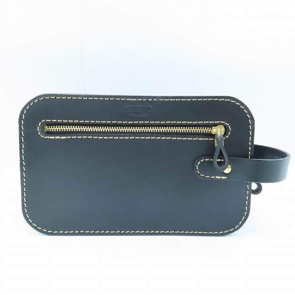 実際に弊社で買取させて頂いたHERZ/ヘルツ レザー セカンドバッグ/クラッチバッグ ブラック