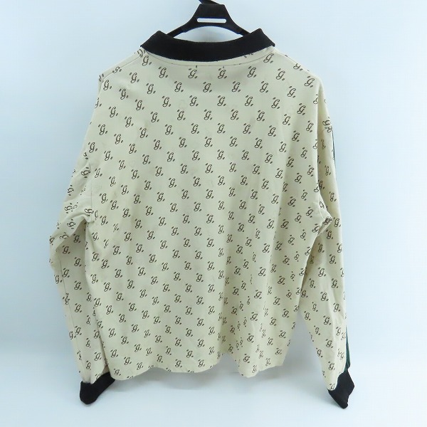 実際に弊社で買取させて頂いたglamb/グラム Monogram Football Cutsew/モノグラムフットボールカットソー 長袖カットソー/ベージュ GB0324/CS10/Mの画像 1枚目