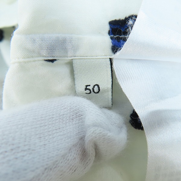 実際に弊社で買取させて頂いたGUCCI/グッチ 18ss 長袖ドレスシャツ スター 星 ロゴ 刺繍 ホワイト 547239/50の画像 5枚目