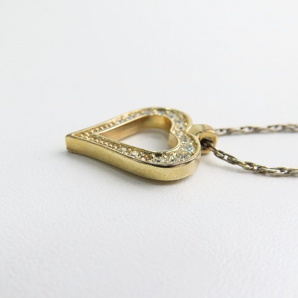 実際に弊社で買取させて頂いたChristian Dior/クリスチャンディオール オープンハート ネックレスの画像 3枚目