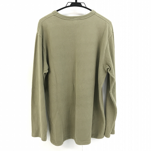 実際に弊社で買取させて頂いたLACOSTE/ラコステ 鹿の子地 ロングスリーブTシャツ カーキ TH074EL /Lの画像 1枚目