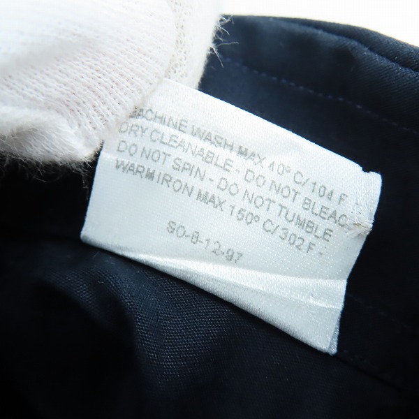 実際に弊社で買取させて頂いたGUCCI/グッチ 長袖シャツ ダークネイビー/38の画像 5枚目