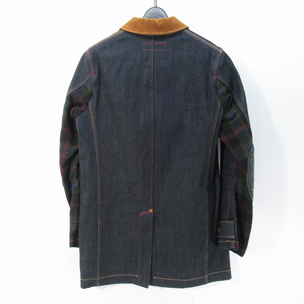 実際に弊社で買取させて頂いたJUNYA WATANABE COMME des GARCONS MAN×LEVI'S/ジュンヤワタナベ×リーバイス デニム カバーオール ジャケット WJ-C201/XSの画像 1枚目