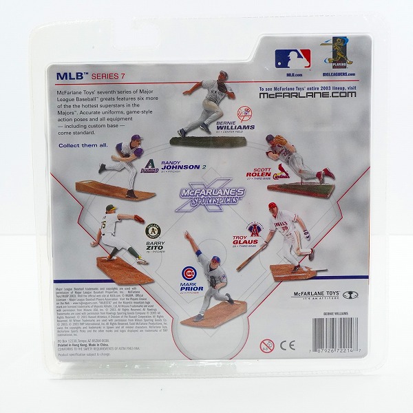 実際に弊社で買取させて頂いた【未開封】McFARLANE/マクファーレン ニューヨーク・ヤンキース #51 BERNIE WILLIAMS バーニー・ウィリアムス フィギュアの画像 1枚目