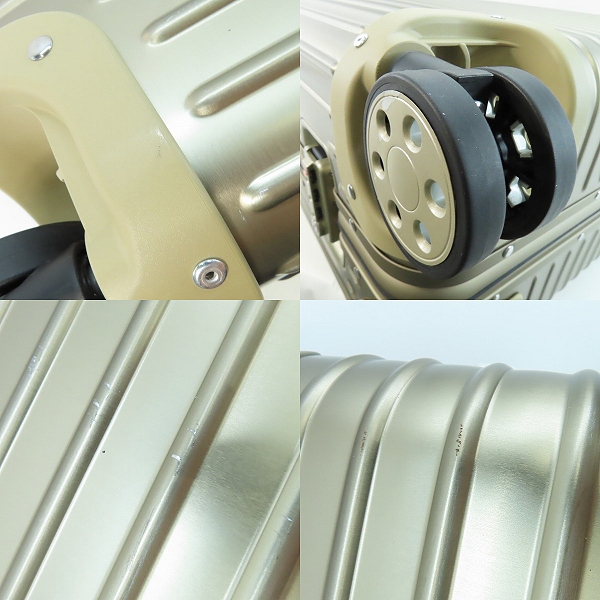 実際に弊社で買取させて頂いたRIMOWA/リモワ トパーズ チタニウム 4輪 キャリーケース/スーツケース 924.77/98Lの画像 7枚目
