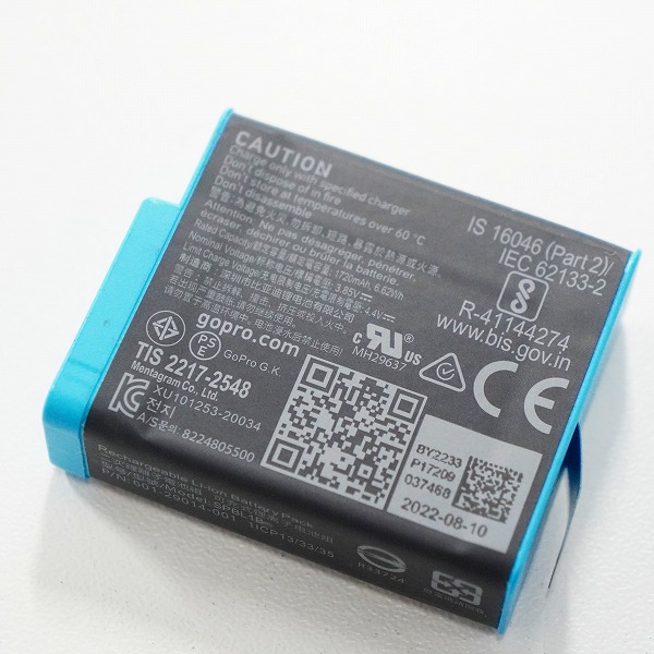 実際に弊社で買取させて頂いたGoPro/ゴープロ HERO 9 Black アクションカメラ デジタルビデオカメラ 簡易動作確認済みの画像 9枚目