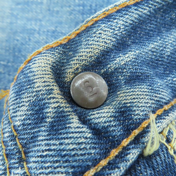 実際に弊社で買取させて頂いた【難有り】LEVI'S/リーバイス 刻印6/刻印E/ビッグE/片面タブ ヴィンテージ デニムパンツの画像 5枚目