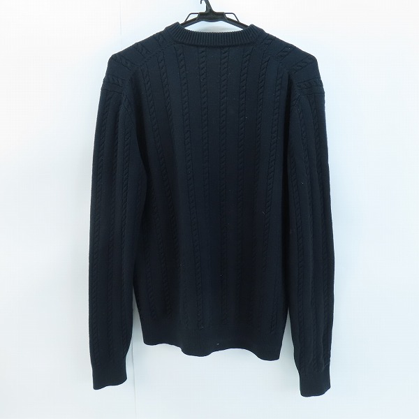 実際に弊社で買取させて頂いたLANVIN/ランバン Vネックケーブル編みニット Sの画像 1枚目