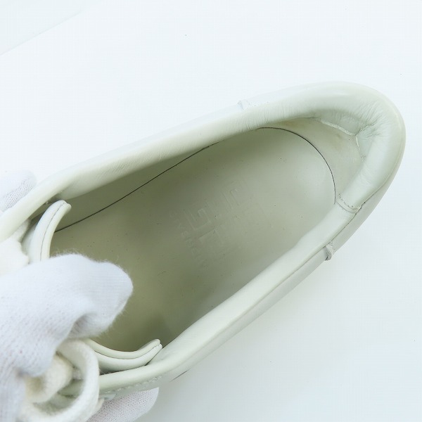 実際に弊社で買取させて頂いたGIVENCHY/ジバンシィ CITY COURT 4Gロゴプレート レザーレースアップスニーカー  BH005VH13P116/39の画像 4枚目