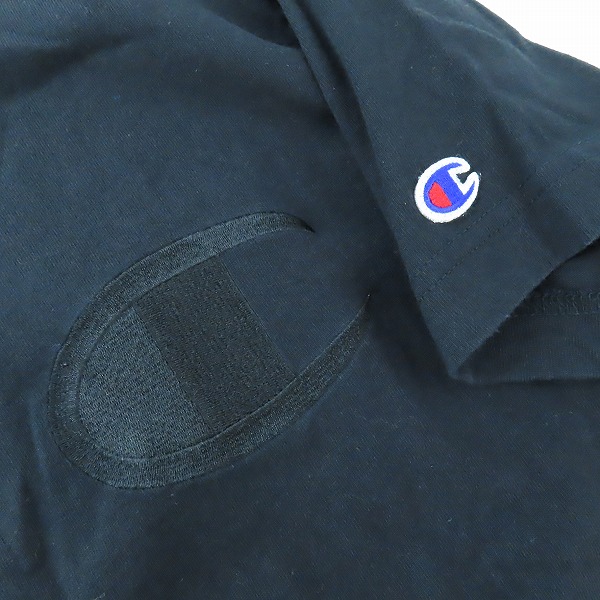 実際に弊社で買取させて頂いたRHC Ron Herman×Champion/ロンハーマン×チャンピオン ロゴ Tシャツ ブラック C3-E118/Mの画像 5枚目