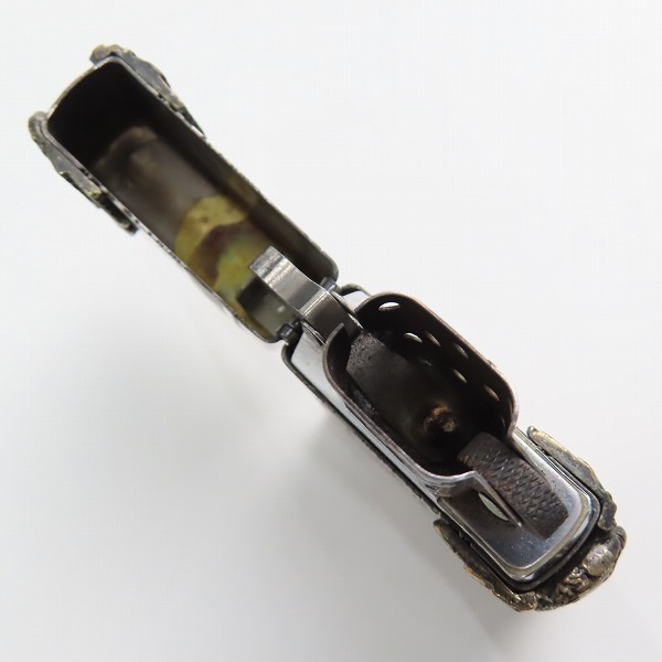 実際に弊社で買取させて頂いたZIPPO/ジッポー ハーレーダビッドソン  アンティーク シルバー＆ゴールド 古美仕上げ 2023年製の画像 6枚目