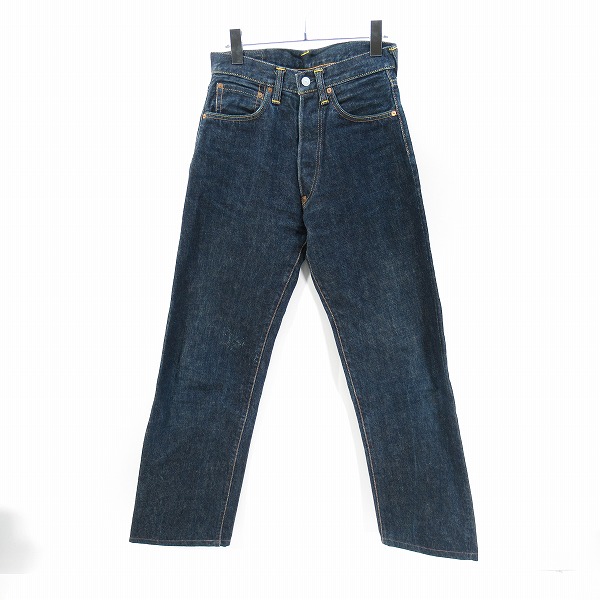 実際に弊社で買取させて頂いたEVISU/エヴィス Lot2001 No2 虎耳 赤カモメ プリント デニムパンツ 28×35