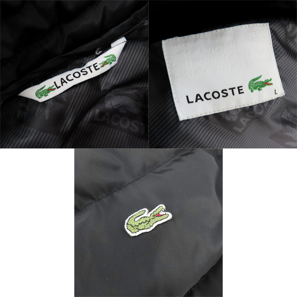 実際に弊社で買取させて頂いたLACOSTE/ラコステ ニット切り替え中綿ジャケット/Lの画像 2枚目