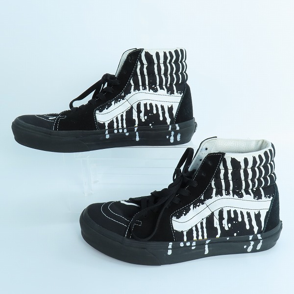 実際に弊社で買取させて頂いたVANS/バンズ SK8-HI/スケートハイ ペンキデザイン ハイカットスニーカー/8.5の画像 3枚目