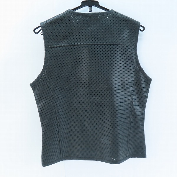 実際に弊社で買取させて頂いた【未使用】HARLEY DAVIDSON/ハーレーダビッドソン パンチングレザーベスト/Mの画像 1枚目