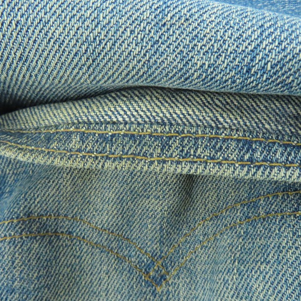 実際に弊社で買取させて頂いた【難有り】LEVI'S/リーバイス ヴィンテージ 501 66前期 ボタン裏刻印6/点々/スモールe ボタンフライ デニムパンツの画像 7枚目