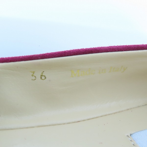 実際に弊社で買取させて頂いたJIMMY CHOO/ジミーチュウ GAZE FLAT スエード フラットパンプス /36の画像 5枚目