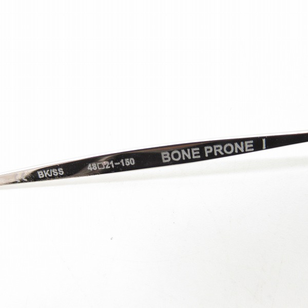 実際に弊社で買取させて頂いたCHROME HEARTS/クロムハーツ BONE PRONE I サングラス/アイウェア レザーケース付きの画像 4枚目