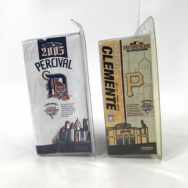 実際に弊社で買取させて頂いた【未開封】McFARLANE TOYS/マクファーレントイズ ROBERTO CLEMENTE/TROY PERCIVAL フィギュア 2点セットの画像 1枚目