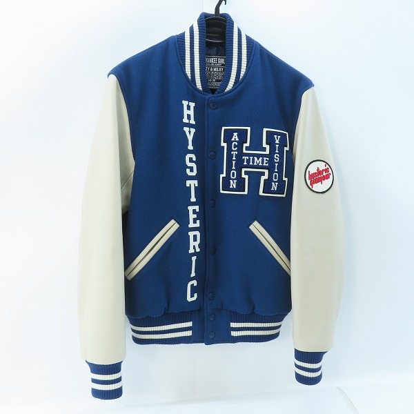 実際に弊社で買取させて頂いたHYSTERIC GLAMOUR/ヒステリックグラマー SEE NO EVIL 刺繍 ヴァーシティ スタジアム ジャケット/スタジャン 02223AB09/M