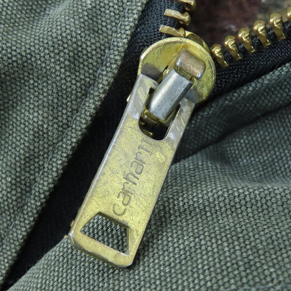 実際に弊社で買取させて頂いたCarhartt/カーハート ヴィンテージ ロング丈 カバーオールダックジャケット PB2366/XLの画像 6枚目