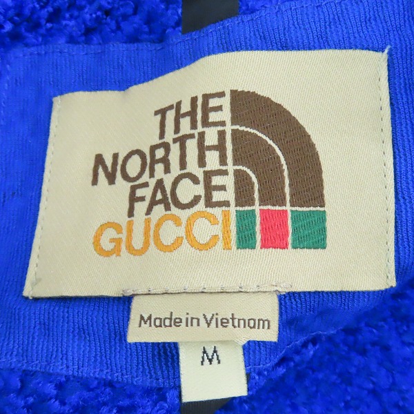 実際に弊社で買取させて頂いたTHE NORTH FACE × GUCCI/ノースフェイス×グッチ 22SS 裏フリースリブロゴパンツ レギンス ブルー NF0A7UHX 663910 ZAHSZ/Mの画像 2枚目