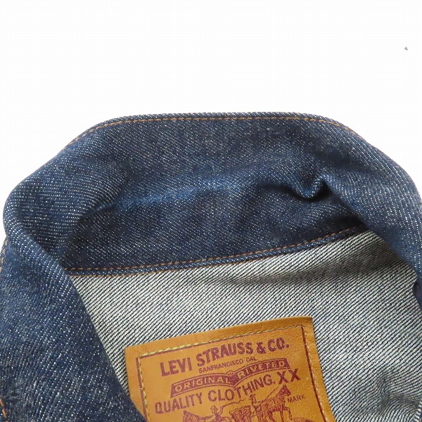 実際に弊社で買取させて頂いたLEVIS/リーバイス 507 日本製 復刻 2ndモデル デニムジャケット 71507-XX/42の画像 6枚目