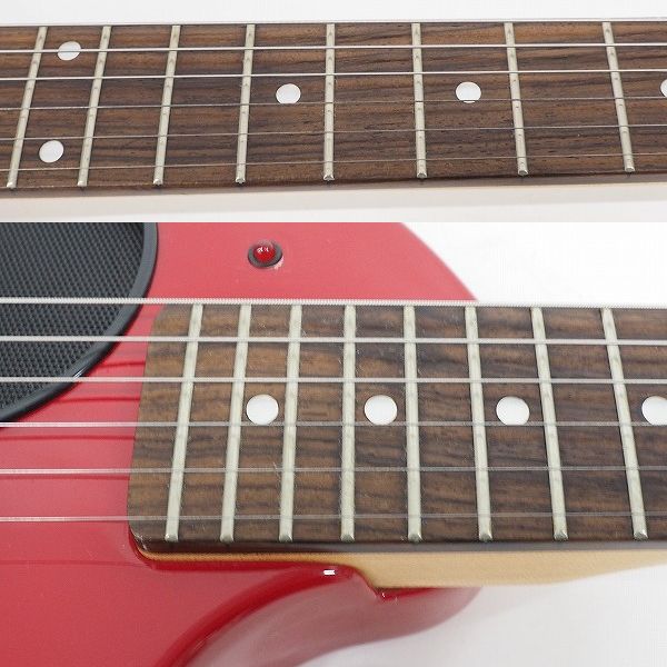 実際に弊社で買取させて頂いた★FERNANDES/フェルナンデス ZO-3 ぞうさん アンプ内蔵エレキギター レッド ソフトケース付の画像 3枚目