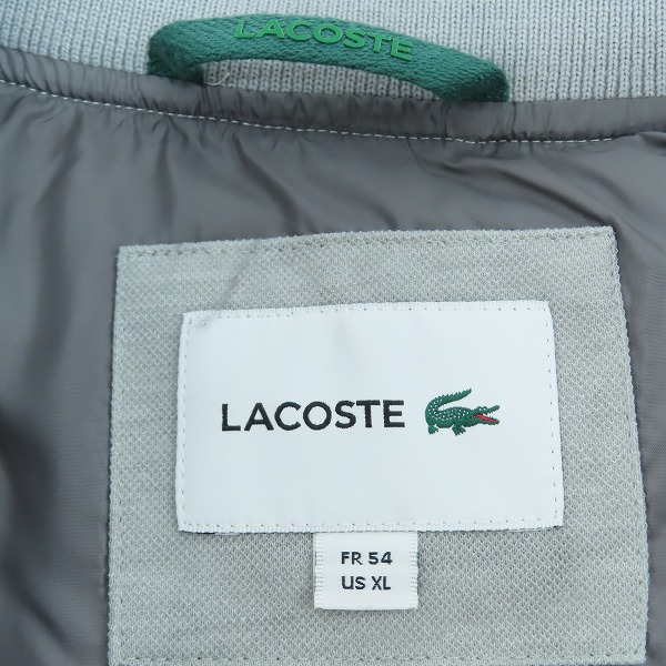 実際に弊社で買取させて頂いたLACOSTE/ラコステ ラコステ コットンピケ 鹿の子 ダウンベスト BH101LJ /XLの画像 2枚目