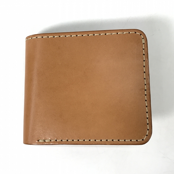 実際に弊社で買取させて頂いたHERZ/ヘルツ 二つ折り財布/ウォレット レザー キャメル