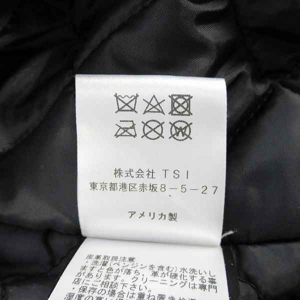 実際に弊社で買取させて頂いたSchott/ショット 613UHT HORSEHIDE ONE STAR/ホースハイドワンスター ライダースジャケット 7416/42の画像 5枚目