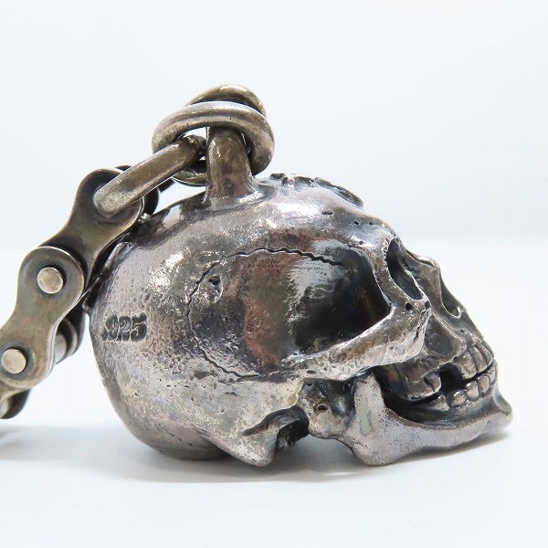 実際に弊社で買取させて頂いたGabor/ガボール マスター ラージ スカル w/バイク チェーン ウォレット ハンガーの画像 4枚目