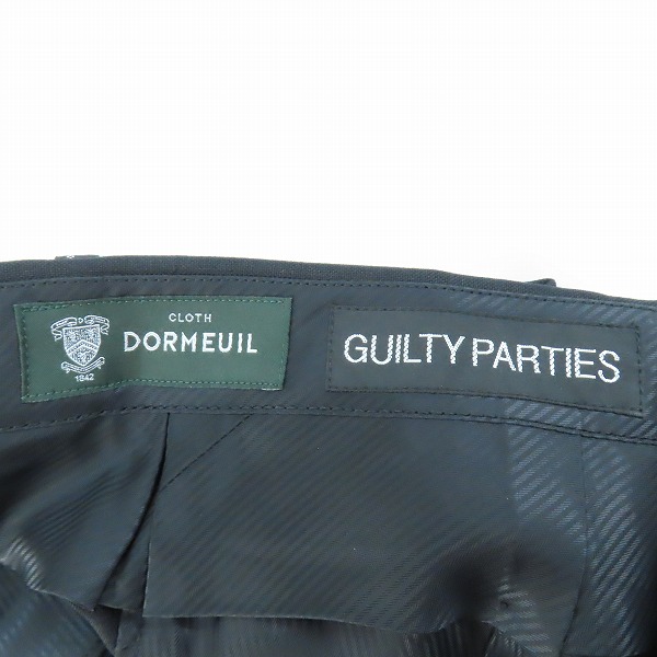 実際に弊社で買取させて頂いたWACKO MARIA×DORMEUIL/ワコマリア×ドーメル スラックスパンツ ブラックストライプ Lの画像 2枚目