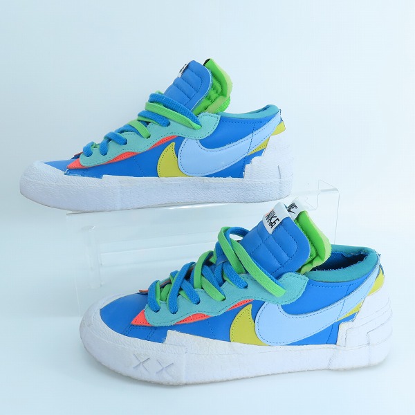 実際に弊社で買取させて頂いたNIKE×KAWS×sacai/ナイキ×カウズ×サカイ BLAZER LOW Neptune Blue/ネプチューン ブルー DM7901-400/26.5の画像 3枚目