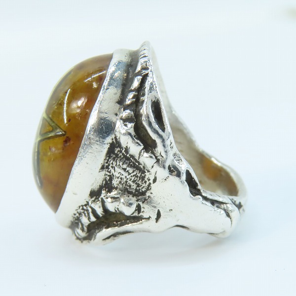 実際に弊社で買取させて頂いたALEX STREETER/アレックスストリーター エンジェルハートリング  アンバー 14号の画像 2枚目