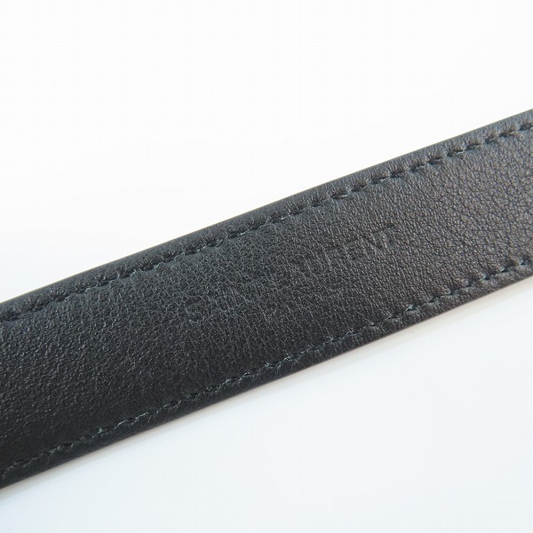 実際に弊社で買取させて頂いたSAINT LAURENT/サンローラン レザーベルト BLK/GRZ479388の画像 1枚目